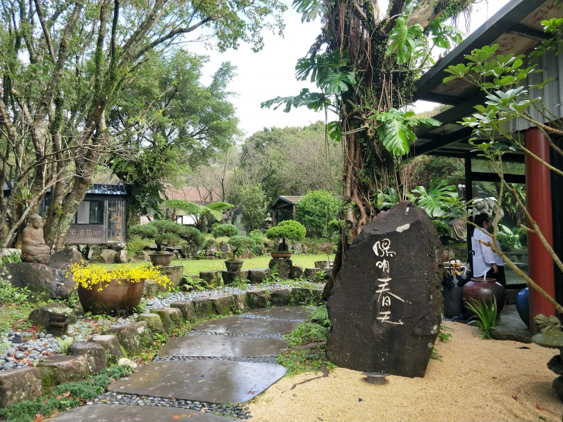 陽明山上的陽明春天，此次亦參加永續生活節，端出減碳蔬食。（高靜玉攝影）